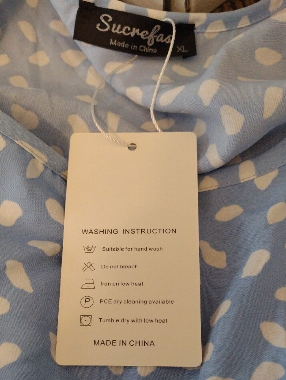 Lovely Light Blue Printed Tie-Shoulder Tiered Maxi Dress - Picture 5 of 5
